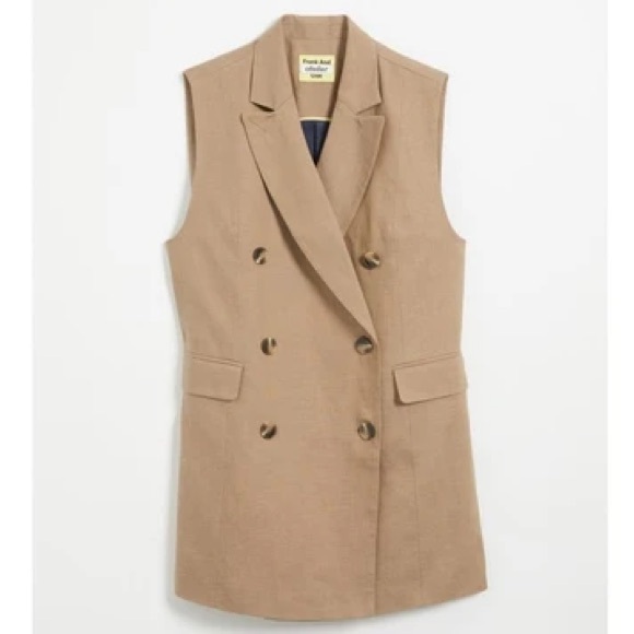 Frank and Oak Atelier Dresses & Skirts - Limited Edition Cotton and Linen oversized sleaveless blazer/mini dress